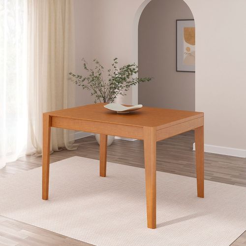 Mesa Extensível Retangular Tarsila CabeCasa MadeiraOriginals Champagne