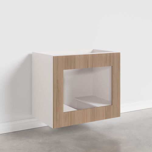 Balcão Forno de Embutir sem Tampo sem Rodapé Ipanema CabeCasa MadeiraOriginals Acácia/Branco