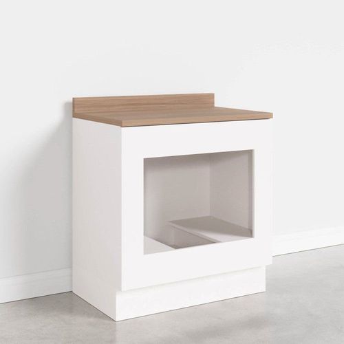 Balcão Forno de Embutir Ipanema CabeCasa MadeiraOriginals Branco