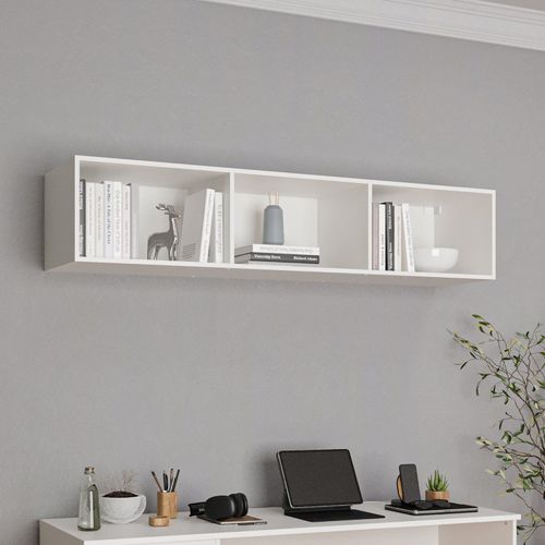 Módulo Nicho Triplo Modulado Hera CabeCasa MadeiraOriginals Branco Geada