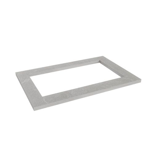 Tampo com Recorte para Cooktop 5 Bocas 80cm a Arizona CabeCasa MadeiraOriginals Cinza