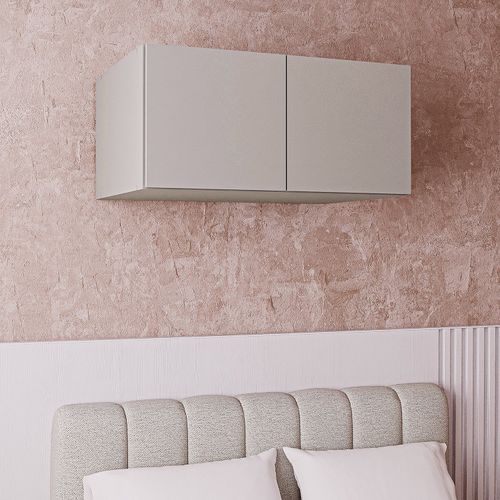 Ponte Modular 80cm com 2 Portas Jade CabeCasa MadeiraOriginals Cinza Urbano