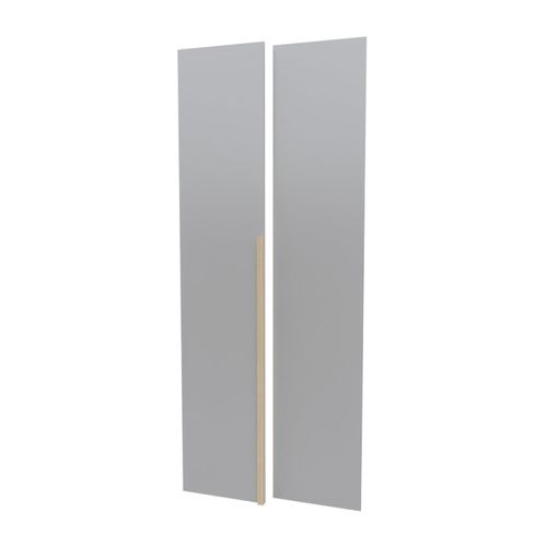 Kit 2 Portas para Guarda-roupa Modular 80cm Jade CabeCasa MadeiraOriginals Cinza Urbano