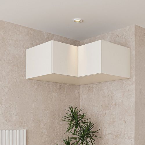 Ponte Canto Reto Modular 95cm 2 Portas Jade CabeCasa MadeiraOriginals Branco