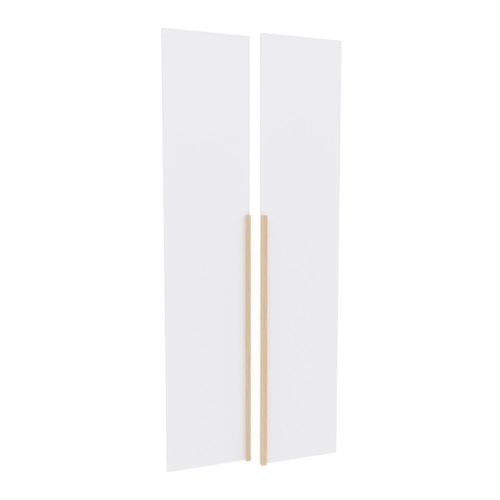 Kit 2 Portas para Guarda-roupa Modular 80cm Jade CabeCasa MadeiraOriginals Branco