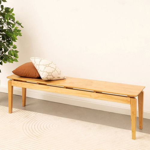 Banco 3 Lugares 135cm Madeira Maciça Seiva CabeCasa MadeiraOriginals Amendoa