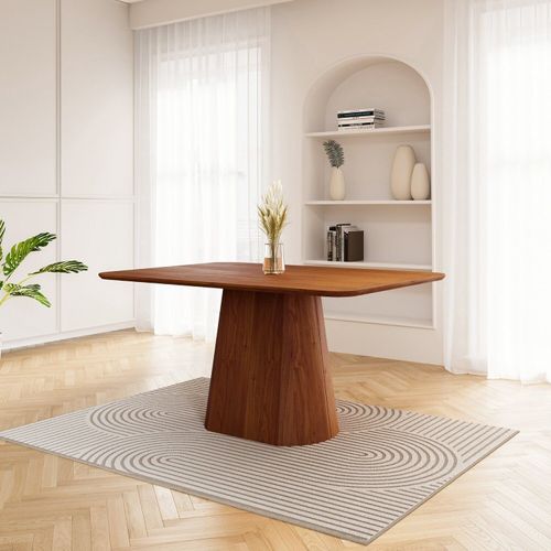 Mesa de Jantar Retangular 140cm Baobá CabeCasa MadeiraOriginals Cinamomo Canela