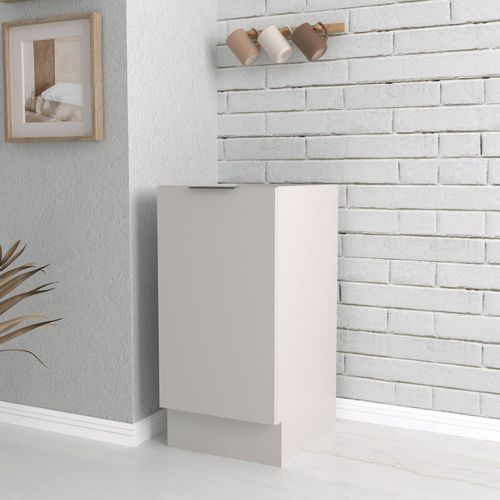 Balcão 1 Porta 40cm sem Tampo com Rodapé Puxador 150mm Ipanema CabeCasa MadeiraOriginals Branco
