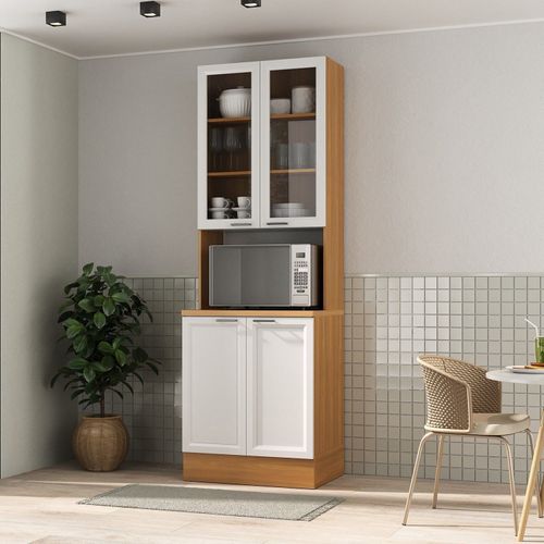 Paneleiro Duplo 70cm Soho CabeCasa MadeiraOriginals Freijó/Branco