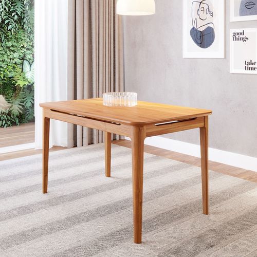Mesa de Jantar 4 Lugares 130cm Miriti CabeCasa MadeiraOriginals Caramelo