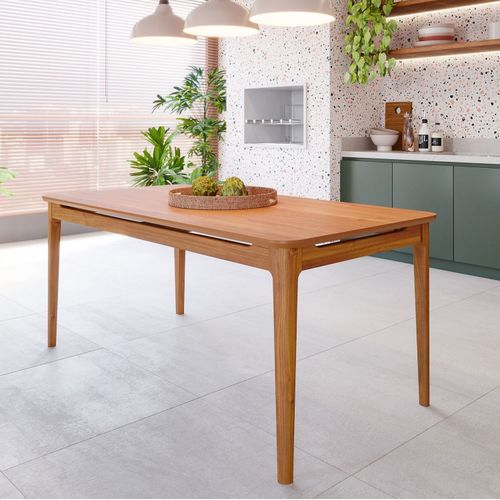 Mesa de Jantar 6 Lugares 180cm Miriti CabeCasa MadeiraOriginals Caramelo