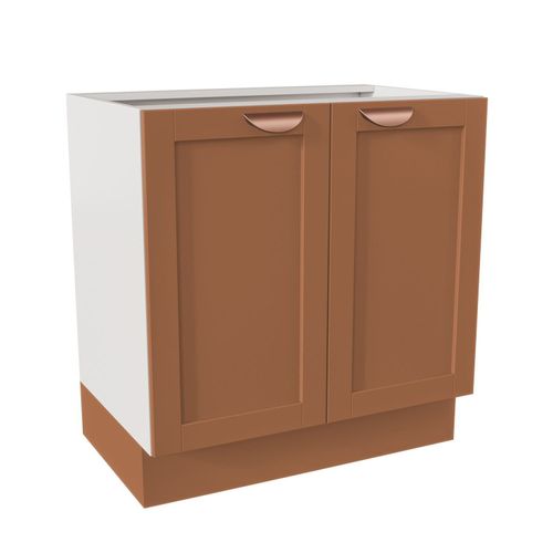 Balcão 2 Portas 80cm sem Tampo Arizona CabeCasa MadeiraOriginals Branco/Terracota