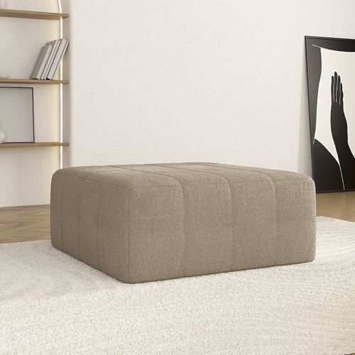Puff Modular de Espuma Easybox CabeCasa MadeiraOriginals Marrom Taupe Taupe