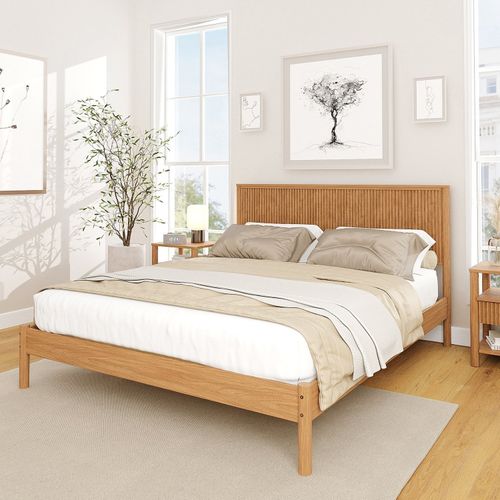 Cama Queen Oiti CabeCasa MadeiraOriginals Marrom