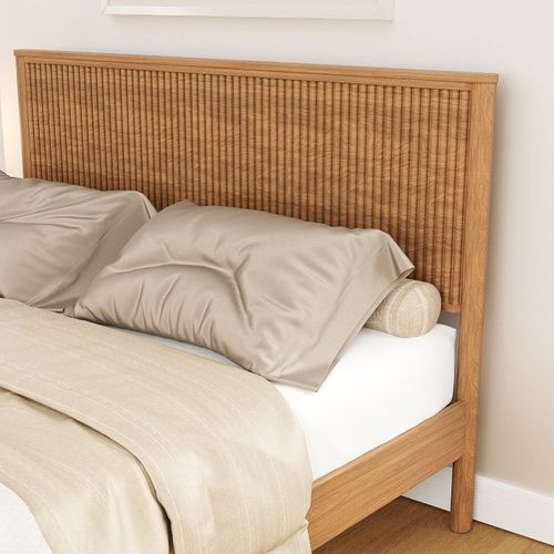 Cabeceira para Cama Queen Oiti CabeCasa MadeiraOriginals Marrom Marrom