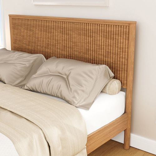 Cabeceira para Cama Casal Oiti CabeCasa MadeiraOriginals Marrom Marrom
