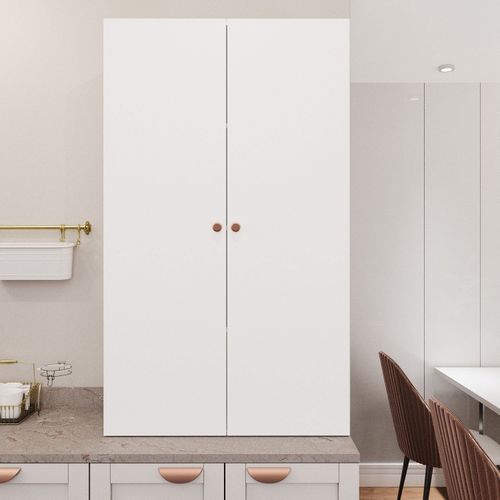 Armário Alto Aéreo 2 Portas 135cm Arizona CabeCasa MadeiraOriginals Branco/Cobre