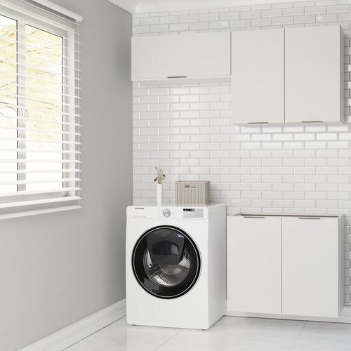 Lavanderia Modulada 3 Peças sem Tampo sem Rodapé Ipanema CabeCasa MadeiraOriginals Branco
