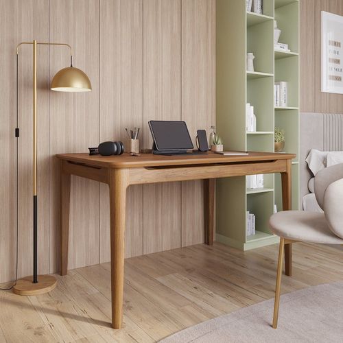 Escrivaninha Mesa Escritório Miriti 130cm CabeCasa MadeiraOriginals Madeira E Cinamomo Madeira/Cinamomo