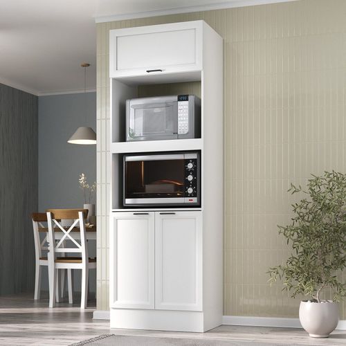 Paneleiro Torre Quente para Forno 70cm Soho CabeCasa MadeiraOriginals Branco/Branco