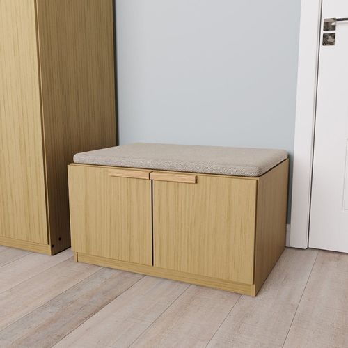 Banco 2 Portas 80cm Jade CabeCasa MadeiraOriginals Avelã