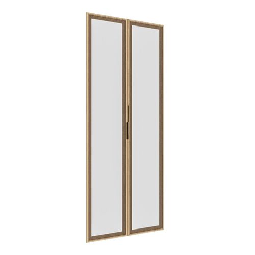 Kit 2 Portas Reflecta para Guarda-roupa Modular 80cm Jade Cabecasa Madeiraoriginals Avelã