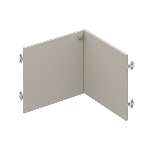 Conjunto de Portas para Guarda Roupa Módulo Canto Reto 39,5cm Frame CabeCasa MadeiraOriginals Arenas