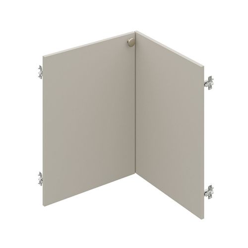 Conjunto de Portas para Guarda Roupa Módulo Canto Reto 59,5cm Frame CabeCasa MadeiraOriginals Arenas