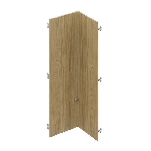 Conjunto de Portas para Guarda Roupa Módulo Canto Reto 119,5cm Frame CabeCasa MadeiraOriginals Acácia