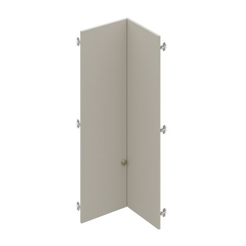 Conjunto de Portas para Guarda Roupa Módulo Canto Reto 119,5cm Frame CabeCasa MadeiraOriginals Arenas