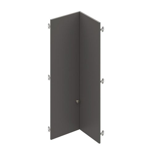 Conjunto de Portas para Guarda Roupa Módulo Canto Reto 119,5cm Frame CabeCasa MadeiraOriginals Grafite