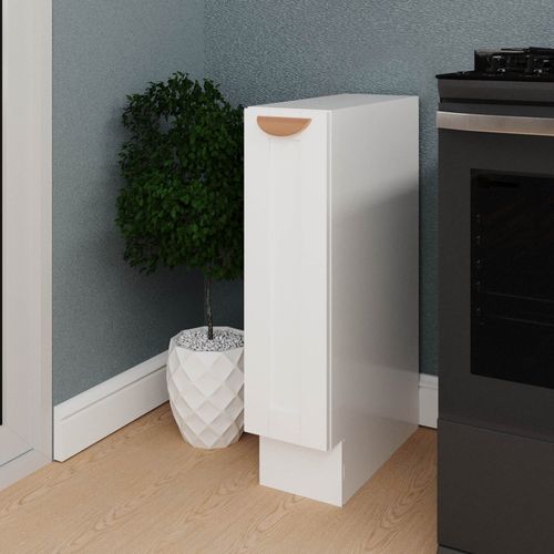 Balcão Porta Tempero 20cm sem Tampo Arizona CabeCasa MadeiraOriginals Branco