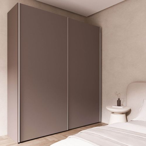 Guarda Roupa Modulado 100% MDF 2 Portas de Correr Orion CabeCasa MadeiraOriginals Mocha