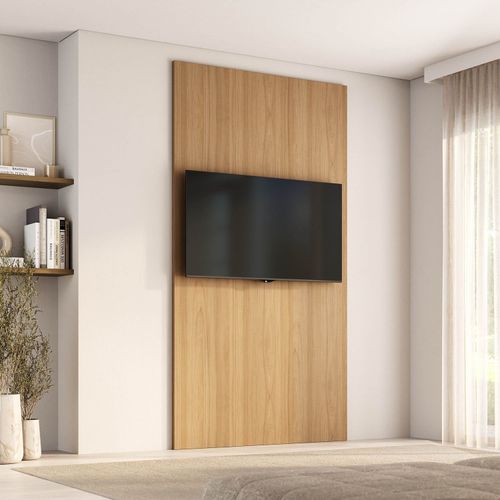 Painel para TV até 48 Polegadas 120cmx230cm Liso Aruá CabeCasa MadeiraOriginals Marrom Jatobá Jatoba