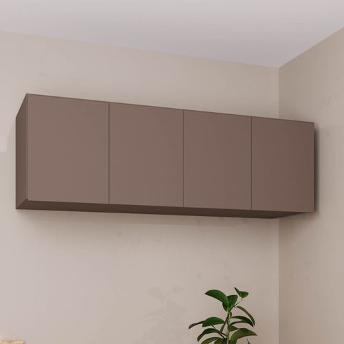 Módulo Ponte Queen para Guarda Roupa 100% Mdf 4 Portas Orion Cabecasa Madeiraoriginals Mocha