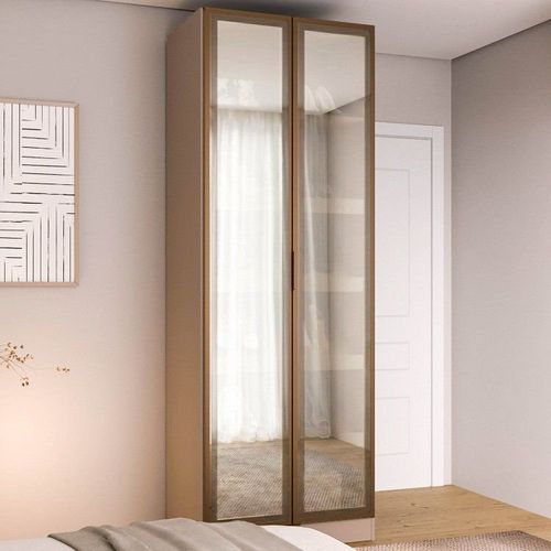 Sapateira Modulada 100% Mdf 2 Portas Reflecta Orion Cabecasa Madeiraoriginals Mocha/Reflecta