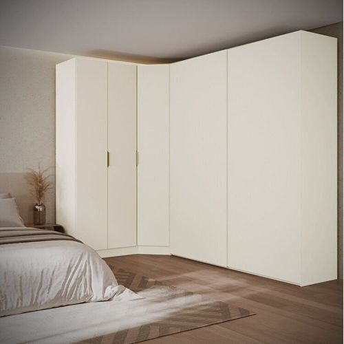 Guarda-Roupa Modulado de Canto Obliquo com 5 Portas Orion Cabecasa Madeira Originals Aveia