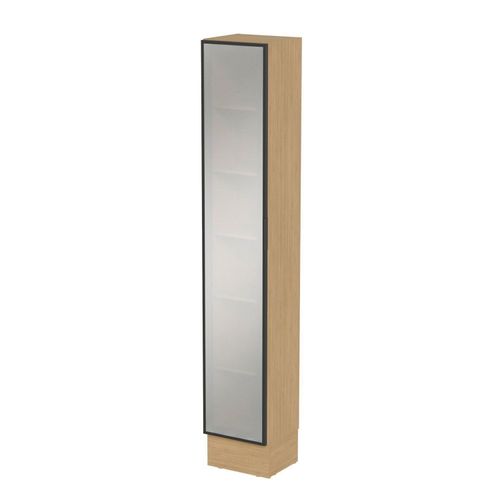 Cristaleira 1 Porta Reflecta 35cm Nara CabeCasa MadeiraOriginals Avena