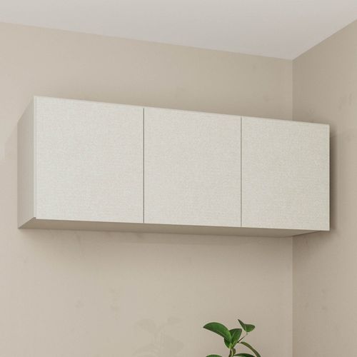 Ponte Modular Casal 100% MDF 3 Portas Orion CabeCasa MadeiraOriginals Aveia/Linho