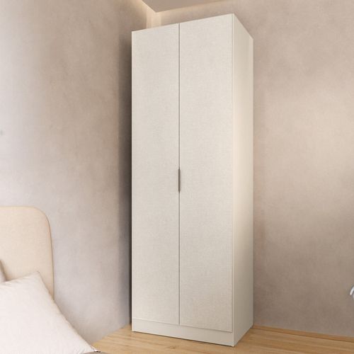 Guarda Roupa Modulado 100% Mdf 2 Portas Orion Cabecasa Madeiraoriginals Aveia/Linho