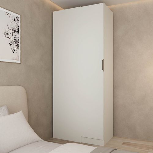 Guarda Roupa Modulado 100% Mdf de Canto Linear Orion Cabecasa Madeiraoriginals Aveia