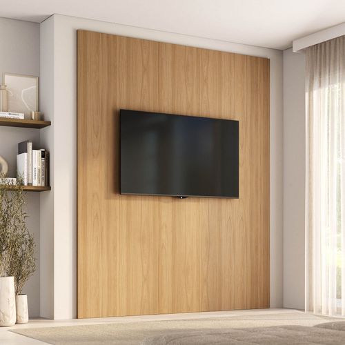 Painel para TV até 75 Polegadas 200cmx250cm Liso Aruá CabeCasa MadeiraOriginals Marrom Jatobá Jatoba