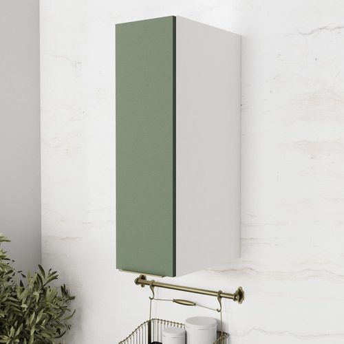 Armário Aéreo 1 Porta 20cm Ipanema CabeCasa MadeiraOriginals Verde Folha/Branco
