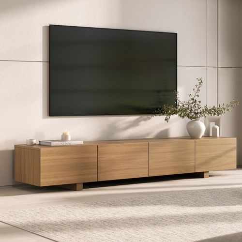 Rack para TV até 75 Polegadas 210cm Aruá CabeCasa MadeiraOriginals Marrom Jatobá Jatoba
