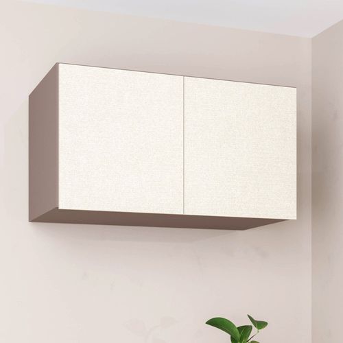 Ponte Modular Solteiro 100% MDF 2 Portas Orion CabeCasa MadeiraOriginals Mocha/Linho