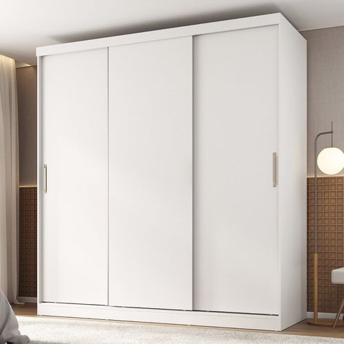 Guarda-Roupa 3 Portas Araçá CabeCasa MadeiraOriginals Branco