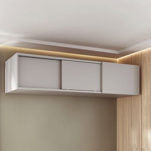 Ponte Canto Linear Modular 2 Portas de Correr Jade CabeCasa MadeiraOriginals Cinza Urbano