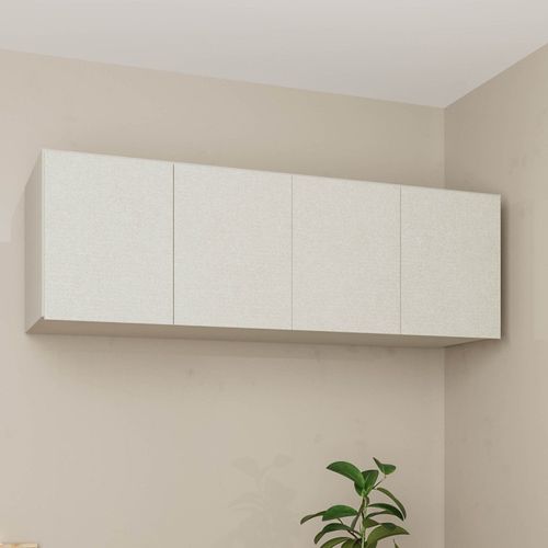 Ponte Modular Queen 100% MDF 4 Portas Orion CabeCasa MadeiraOriginals Aveia/Linho