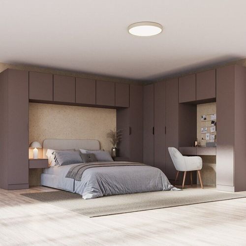 Guarda-roupa Modulado de Canto Linear 12 Peças com 13 Portas Orion CabeCasa MadeiraOriginals Mocha