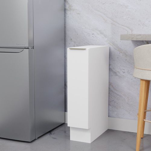 Balcão Porta Tempero 20cm sem Tampo com Rodapé Ipanema CabeCasa MadeiraOriginals Branco
